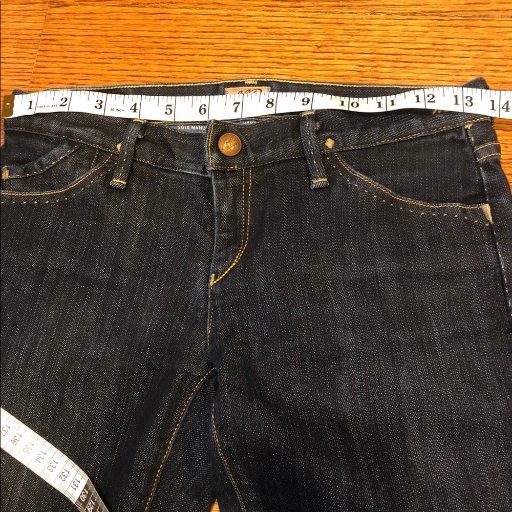 GOLDSIGN Vintage Original Early 00s Y2K Low Rise straight leg dark denim jeans - Picture 3 of 9